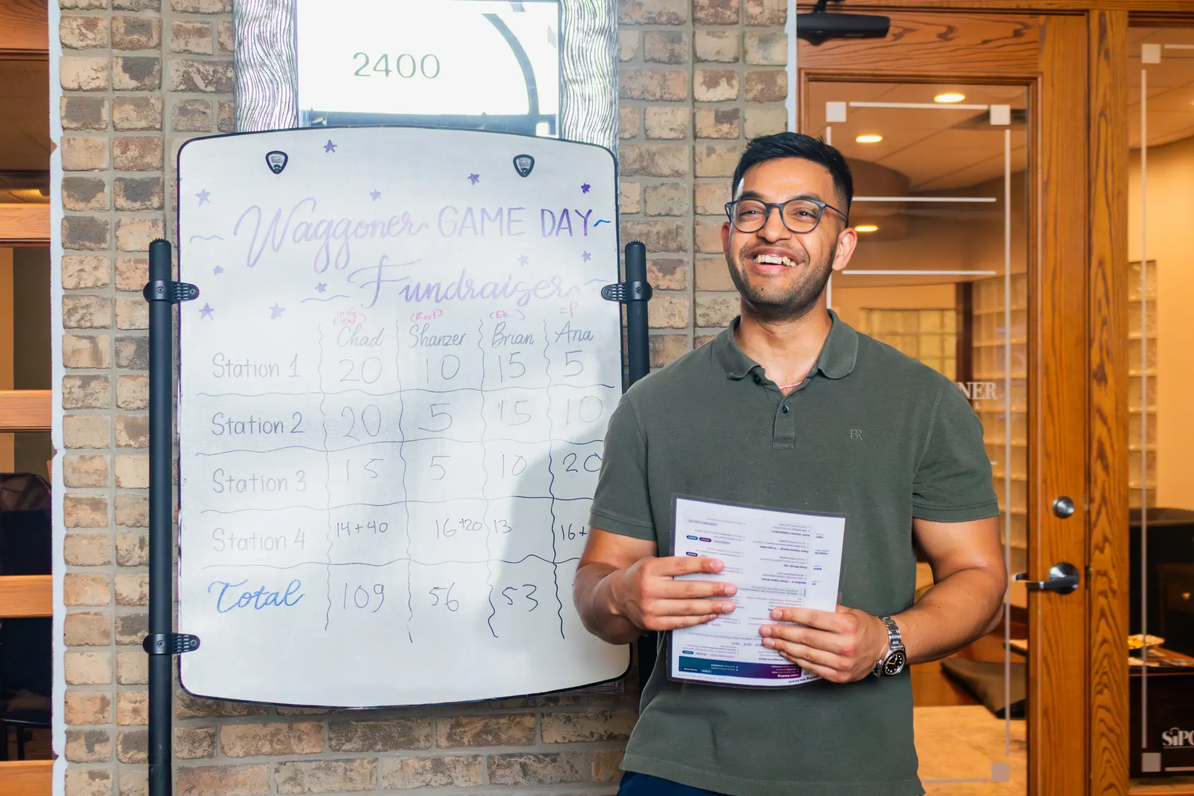 Ankit Jalan at the Waggoner Financial office